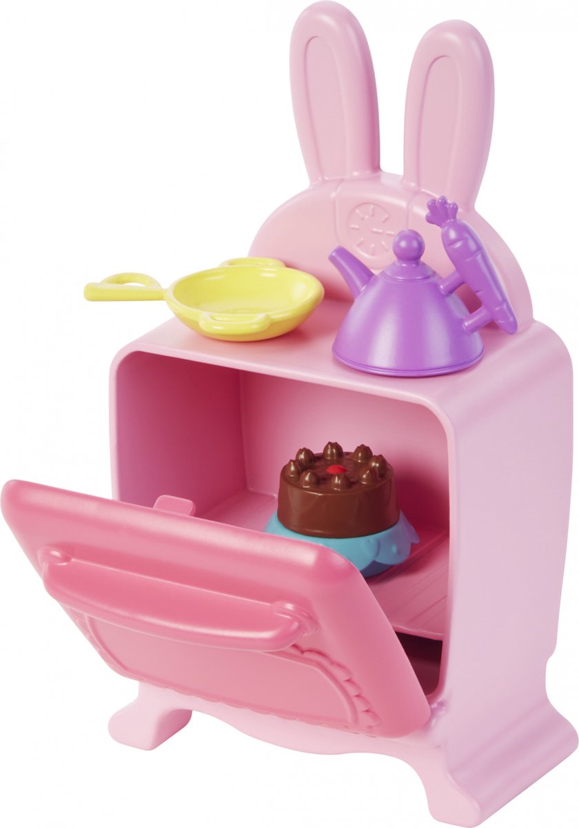 Enchantimals Speelset Bree Bunny Meisjes 15,2 Cm Roze 18-delig