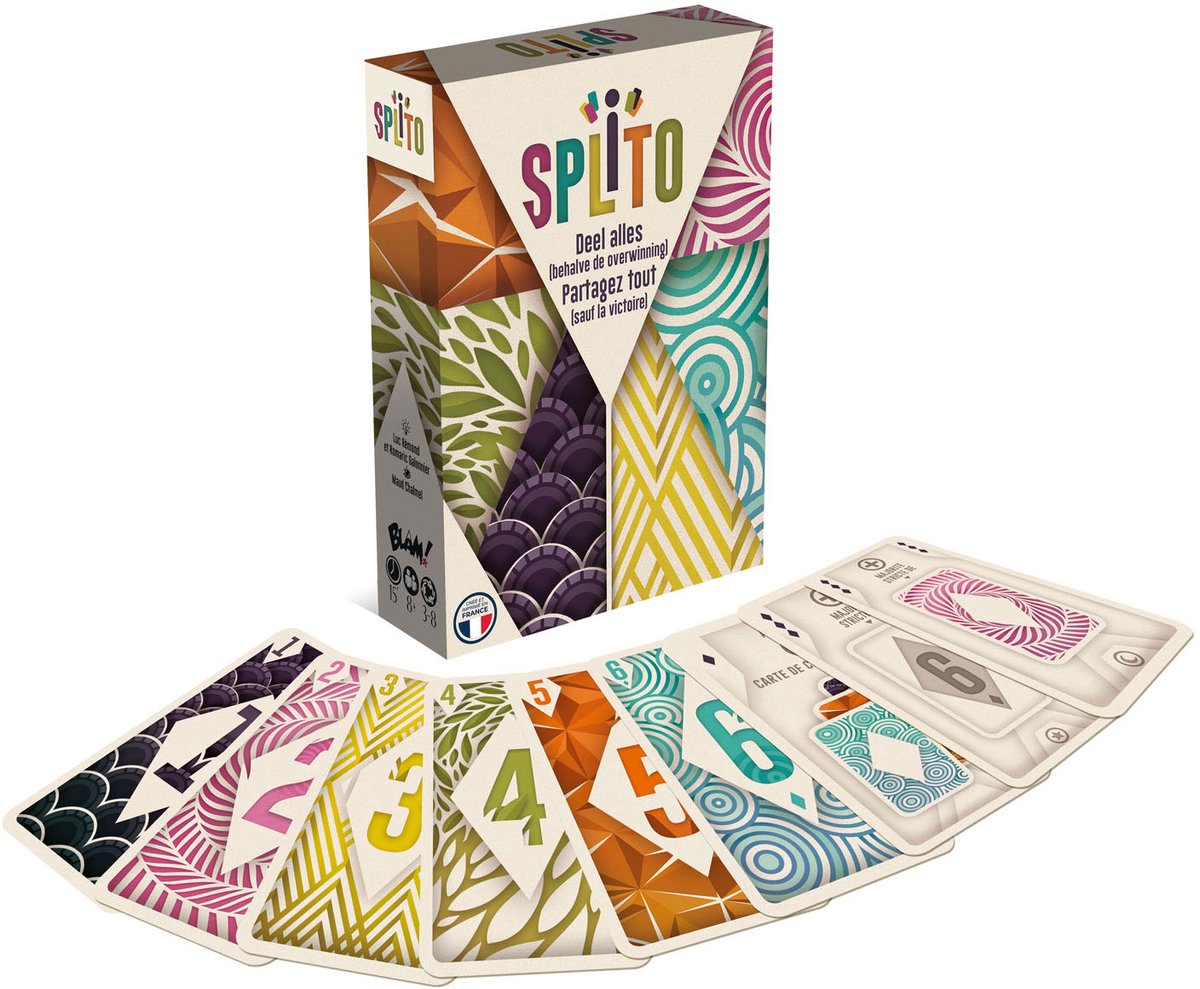 Blackrock Games Splito - Kaartspel voor 3 tot 8 spelers - Snel en leuk