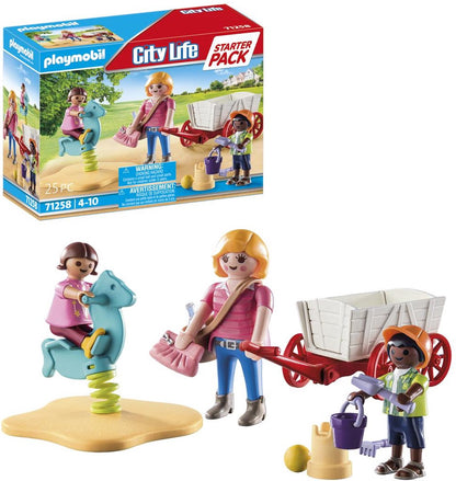 PLAYMOBIL Starterpack Opvoeder met Bolderwagen - 71258