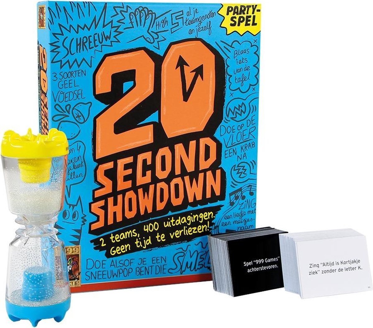 999 Games - 20 Second Showdown - Partyspel - 2 teams, 400 uitdagingen