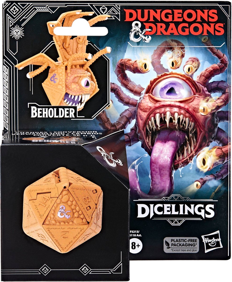 Hasbro Dungeons & Dragons Actiefiguur Honor Among Thieves Dicelings Beholder Multicolours