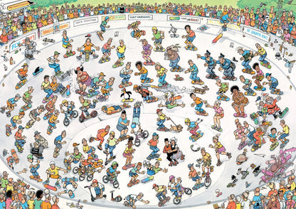 Jumbo puzzel Jan van Haasteren skate bowl legpuzzel 1000 stukjes.