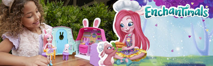 Enchantimals Speelset Bree Bunny Meisjes 15,2 Cm Roze 18-delig