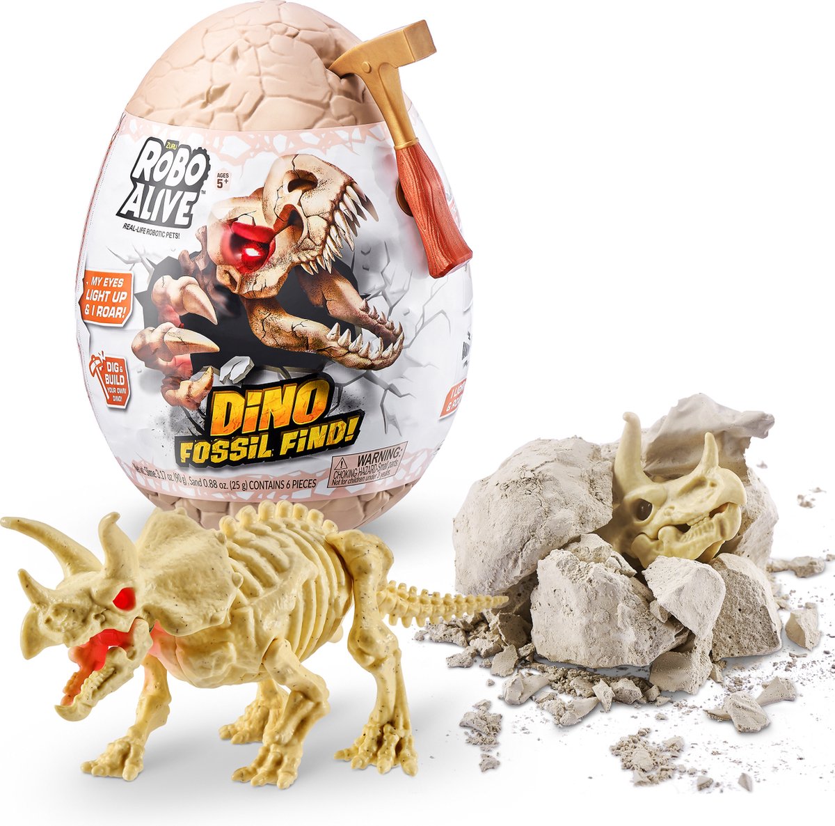 Zuru Robo Alive Fossil Find Dino Ei - Licht en Geluid