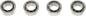 Revtec - Kogellager - Chroom staal - ABEC 3 - 3X6X2 - MR63 - 4 st