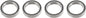 Revtec - Kogellager - Chroom staal - ABEC 3 - Rubber Dichting - 15X21X4 - MR6702-2RS - 4 st