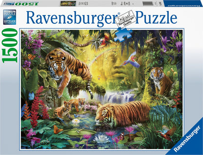 Ravensburger puzzel Idyll at the Water Hole - 1500 stukjes legpuzzel.