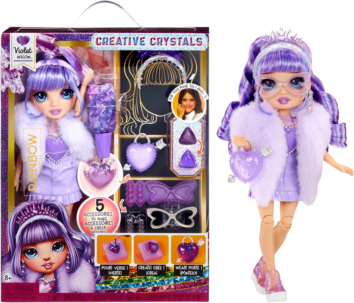 Rainbow High Creative Crystals-modepop - Violet