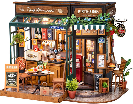 Robotime Rolife Tipsy Restaurant - DG167 - Rolife - DIY Miniatuur