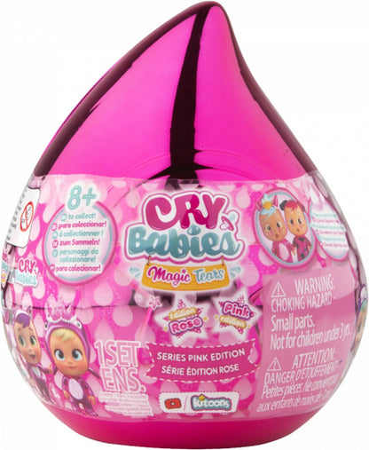 Imc Toys, Cry Babies Magic Tears Roze Editie met Mini Pop en Accessoires, Veelkleurig