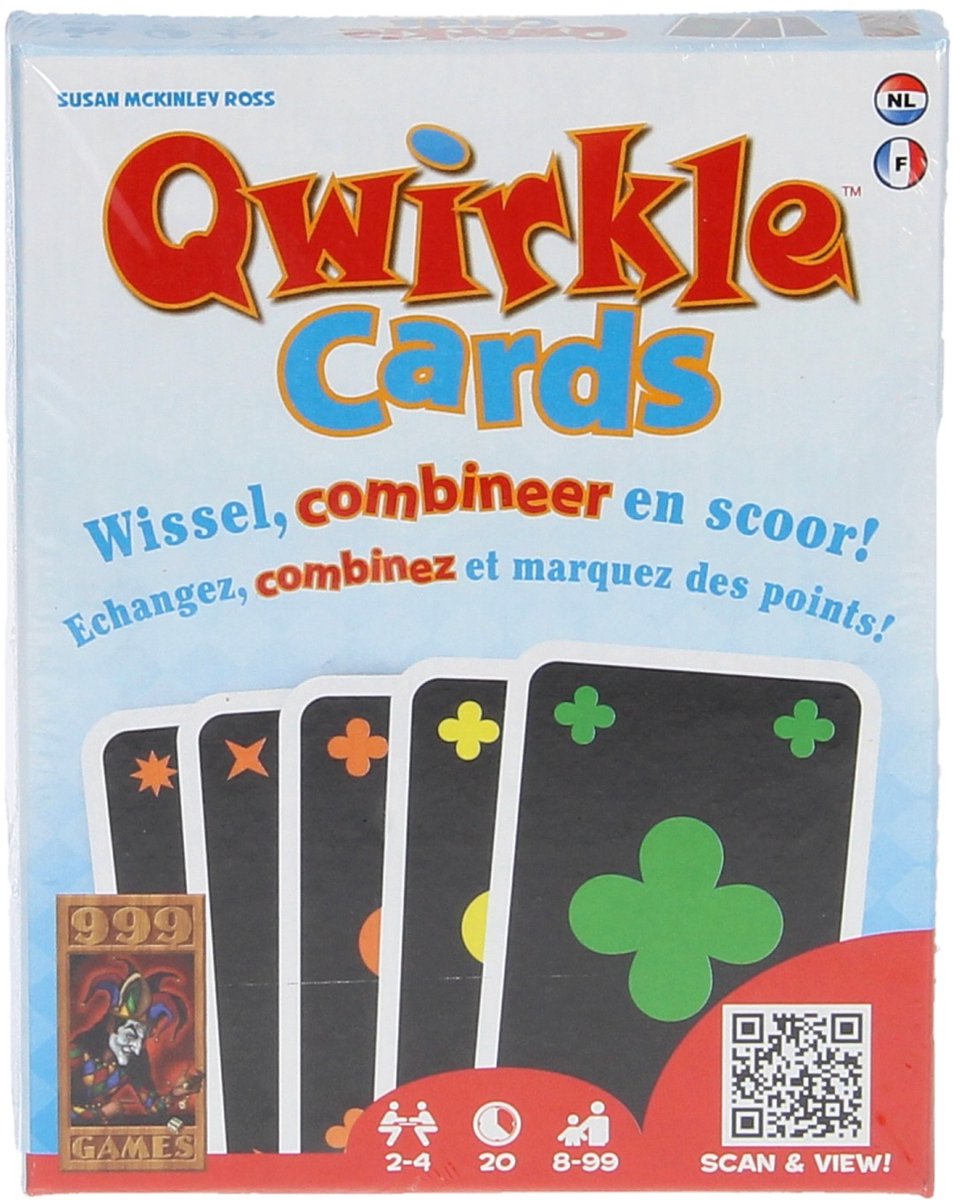 999 Games - Qwirkle Cards - Kaartspel - spelregels in NL en FR