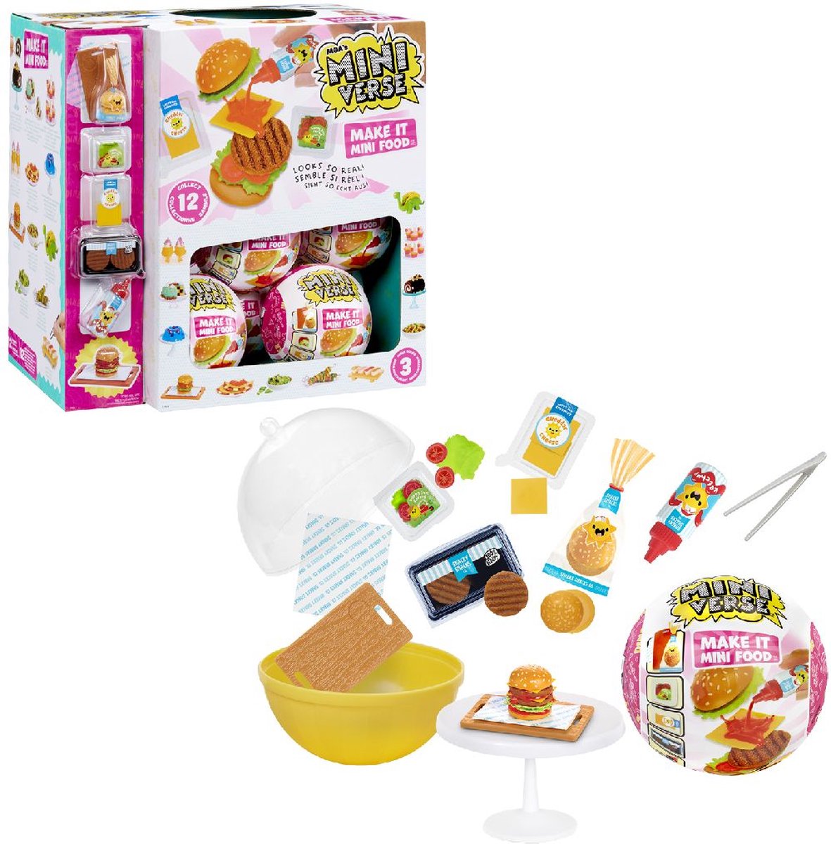 Miniverse Make It Mini Foods - Diner Series 3A - Knutselset