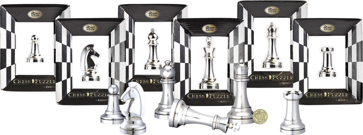 Cast Chess Puzzle - Bishop - Silver