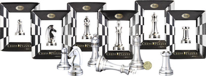 Cast Chess Puzzle - Bishop - Silver