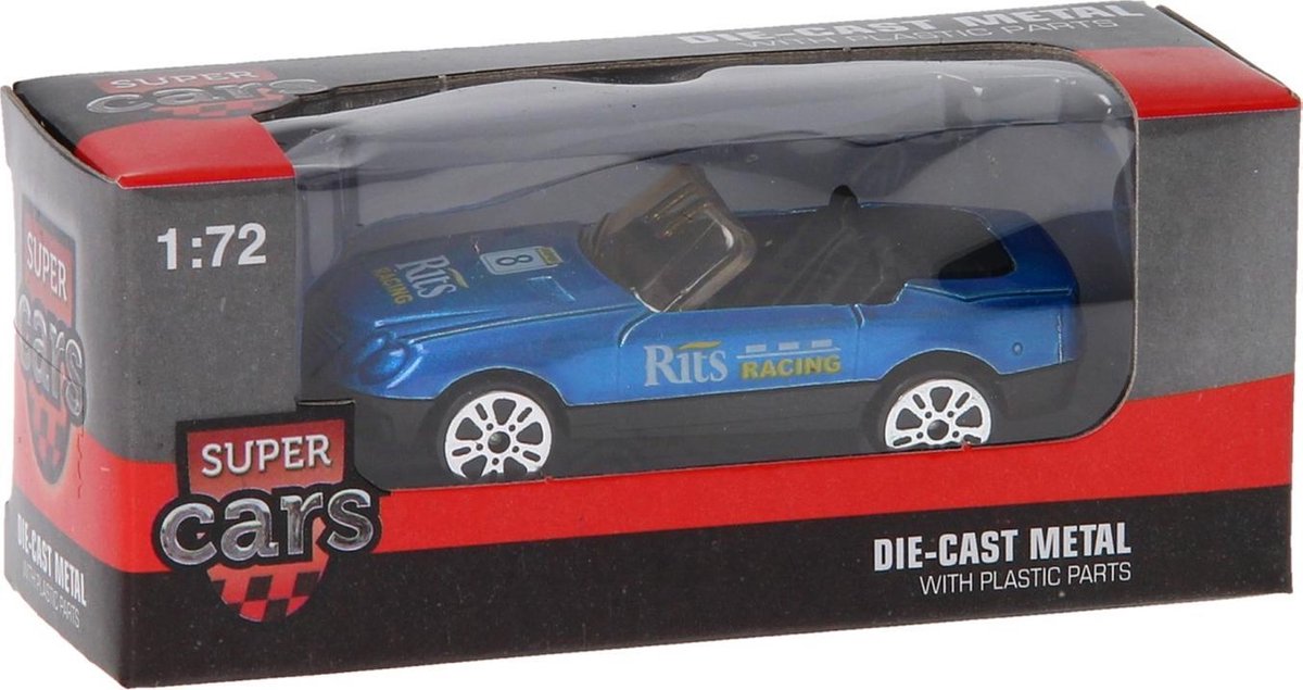 Johntoy Super Cars Die-cast Auto - Metalen speelgoedauto in verschillende kleuren