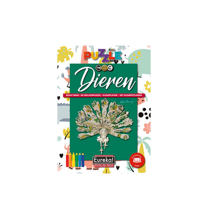 Eureka 3D Puzzle Books Kleur- en Puzzelboek - Dieren.