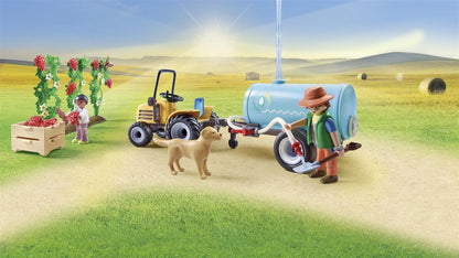 Country Tractor met aanhanger en watertank - 71442