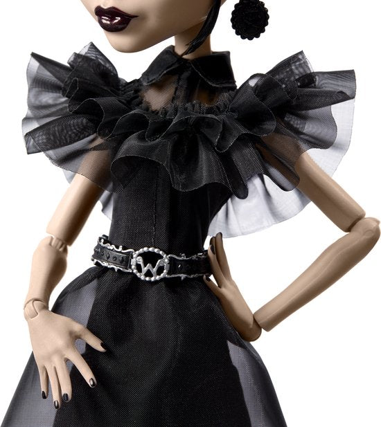 Mattel - Monster High Wednesday Addams Rave N Wednesday Black Dress