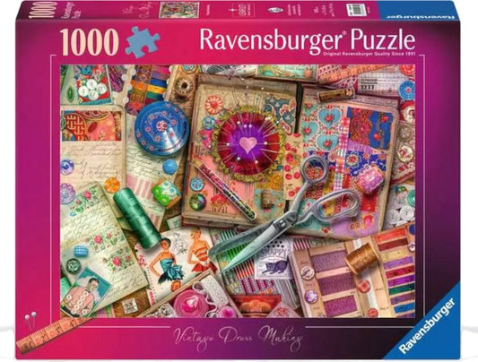 Ravensburger - Vintage Dress Making - 1000 stukjes - Puzzel
