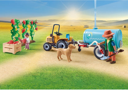 Country Tractor met aanhanger en watertank - 71442