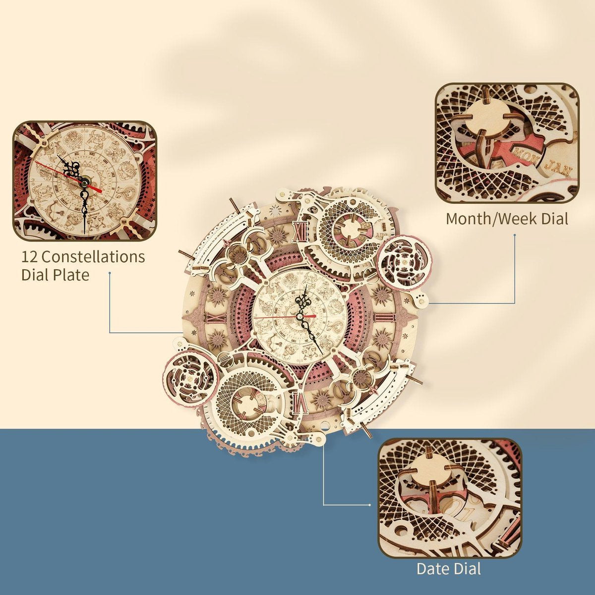 Zodiac Wandklok LC601