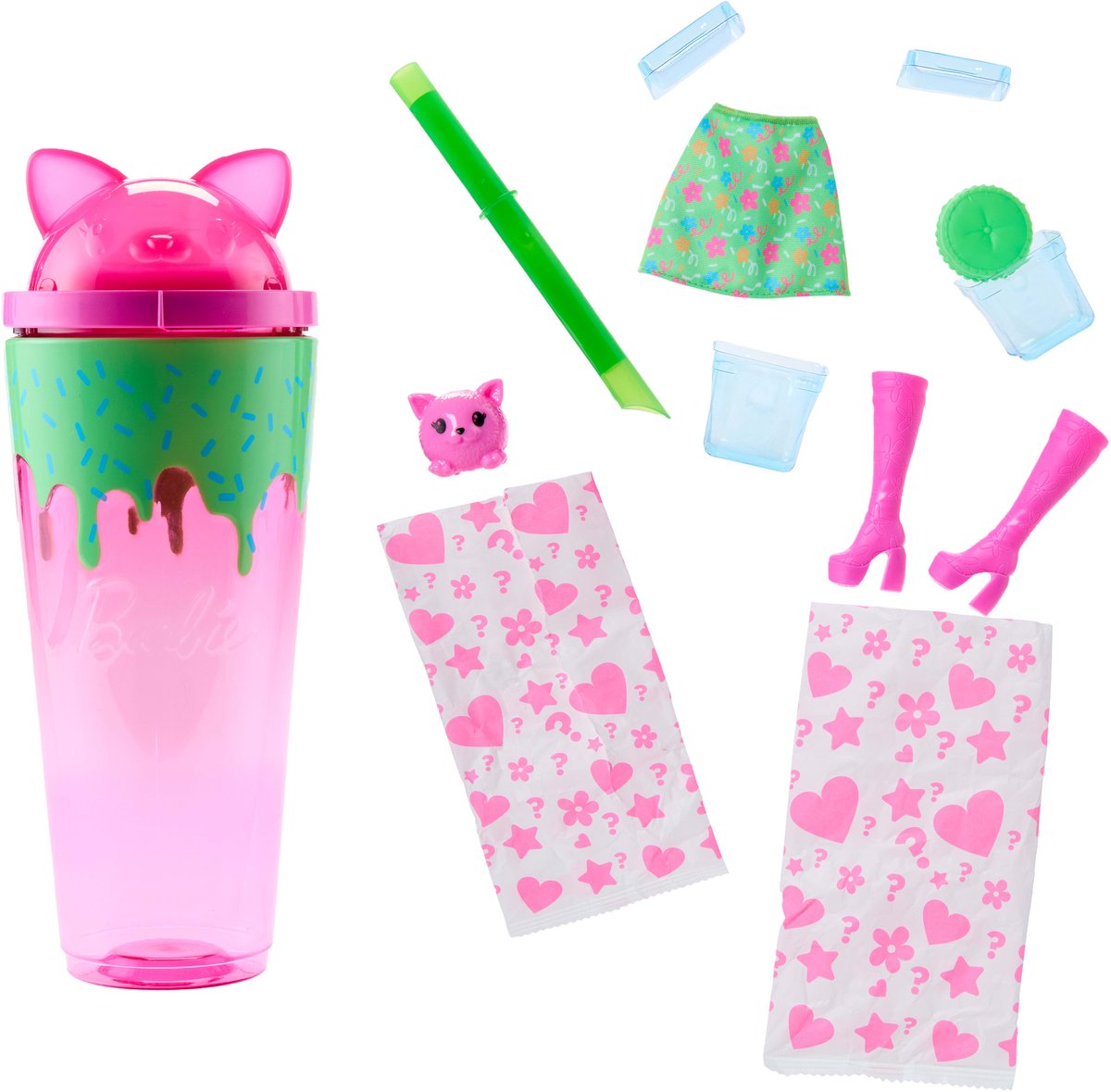 Barbie Pop Reveal Milkshake - Kitten Barbiepop met slijm