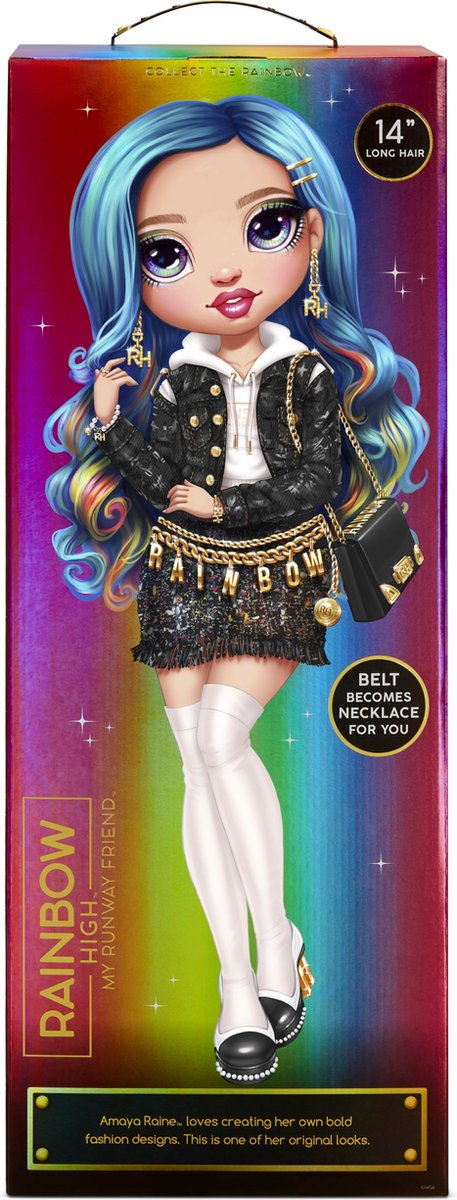 Rainbow High - Large Fashion Pop: Amaya Raine - 61 cm - Blauw - Modepop