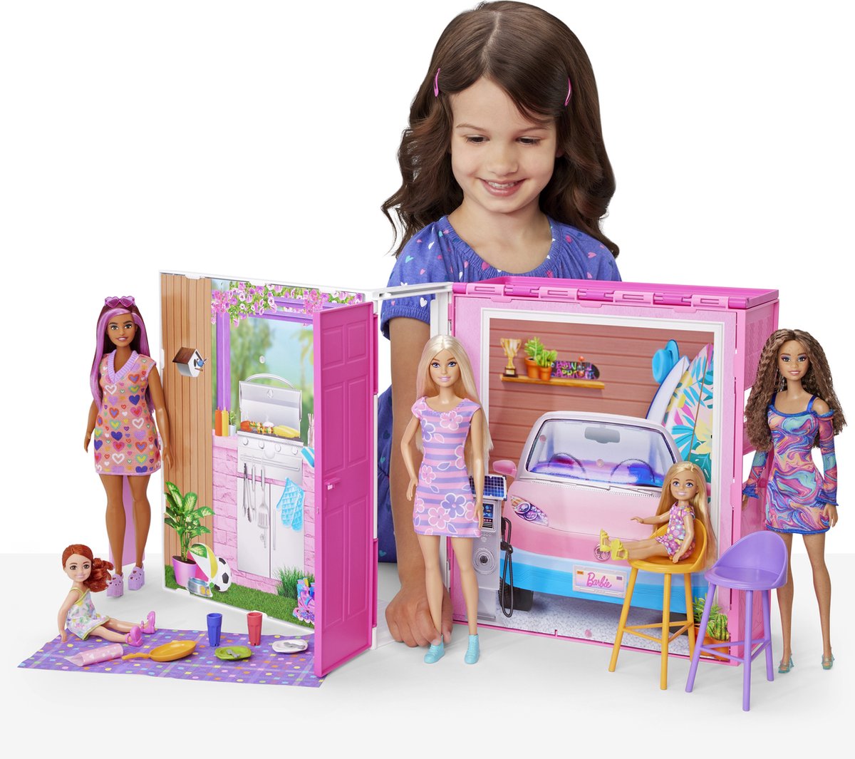 Barbie 65 jaar Vakantiehuis - Barbiepop - Poppenhuis
