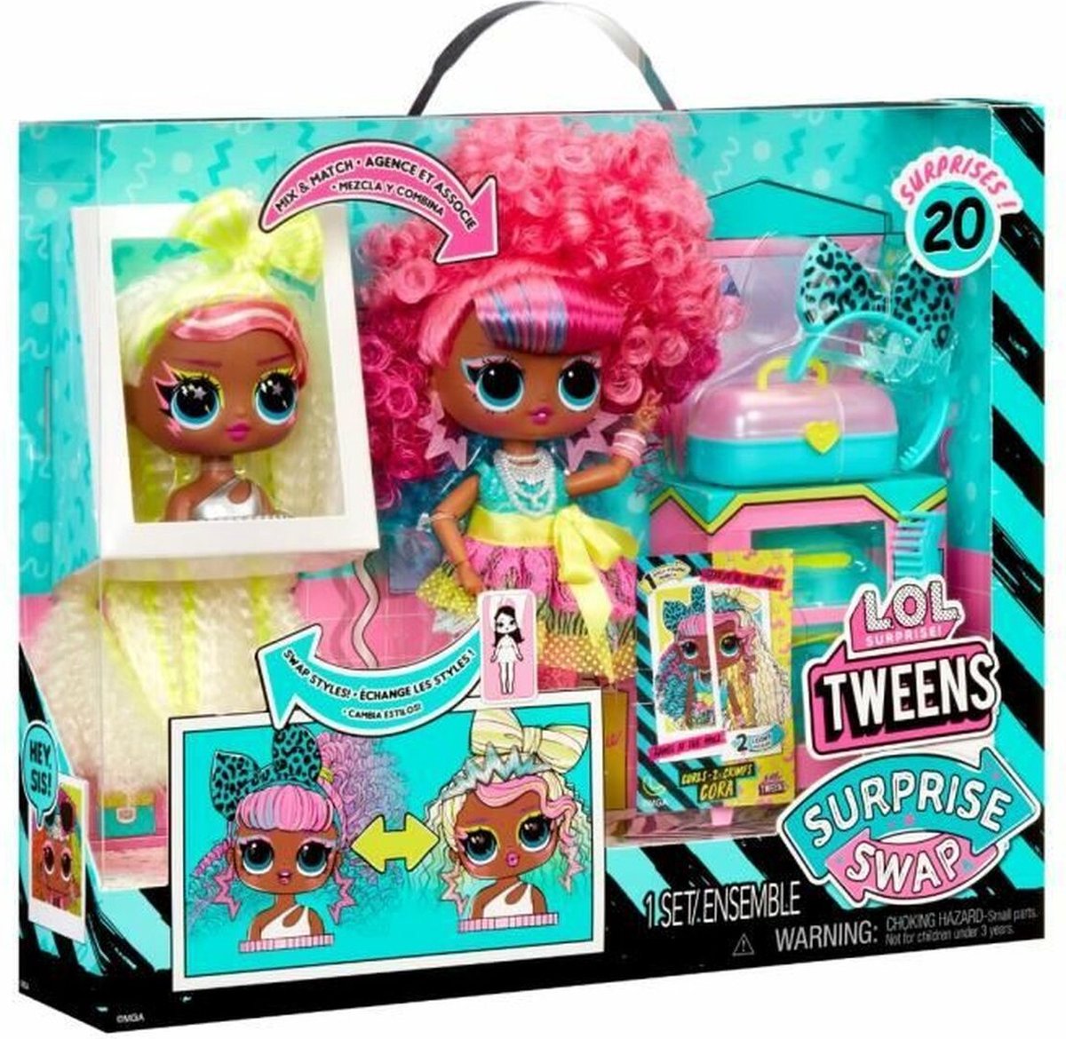 L.O.L. Surprise! Tweens Surprise - 16,5 cm - Swap Modepop - Curls-2-Crimps Cora