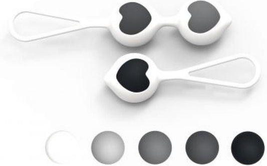 Boules ardentes mini blanc - vaginale balletjes - bekkenbodemspieren - Chinese balletjes - Geisha ballen - verzwakte bekkenbodemspieren - blaasverzakking - incontinentie - voor vrouwen - trainen bekkenbodemspieren