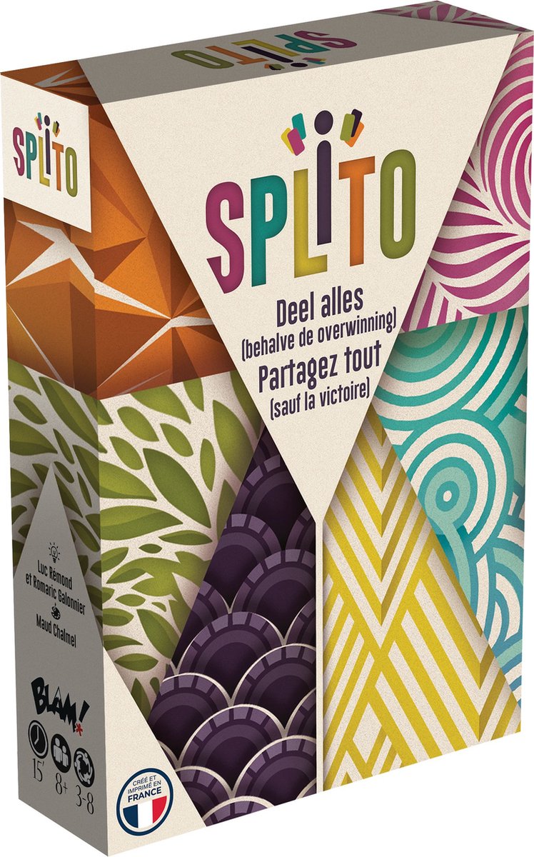 Blackrock Games Splito - Kaartspel voor 3 tot 8 spelers - Snel en leuk