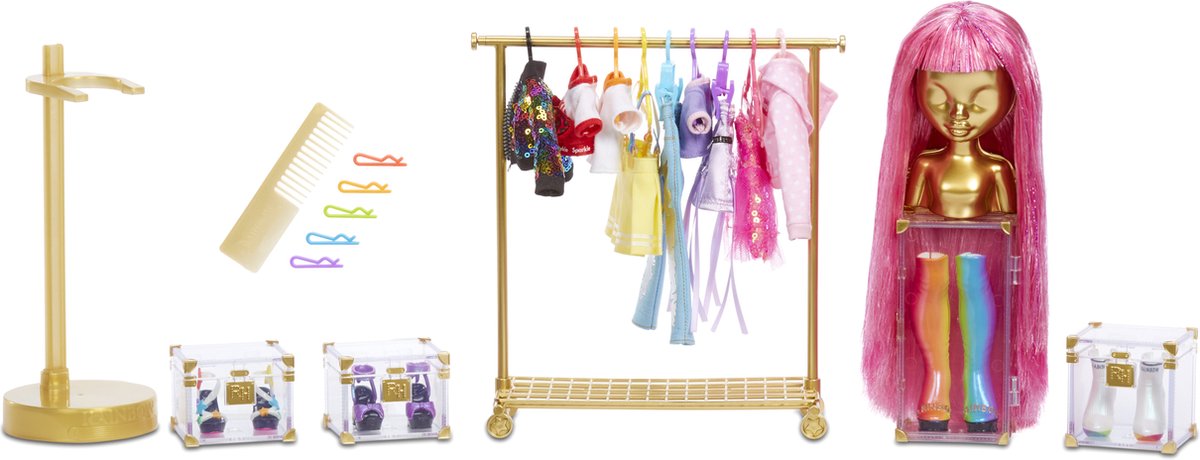 Rainbow High Fashion Studio - Pop Avery Styles met Poppenkleding
