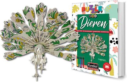Eureka 3D Puzzle Books Kleur- en Puzzelboek - Dieren.