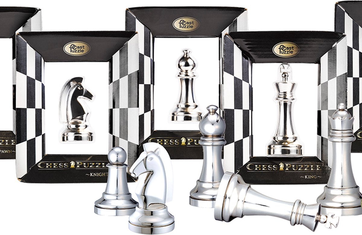 Cast Chess Puzzle - Bishop - Silver