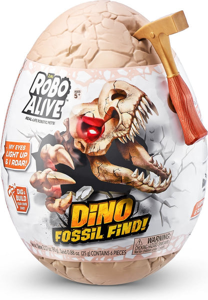 Zuru Robo Alive Fossil Find Dino Ei - Licht en Geluid
