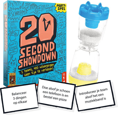 999 Games - 20 Second Showdown - Partyspel - 2 teams, 400 uitdagingen