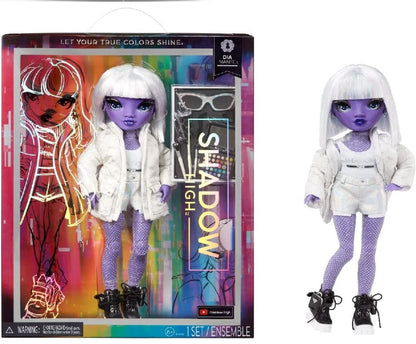 Rainbow High Shadow High S23 Fashion Doll - Dia Mante (Paars) - Modepop