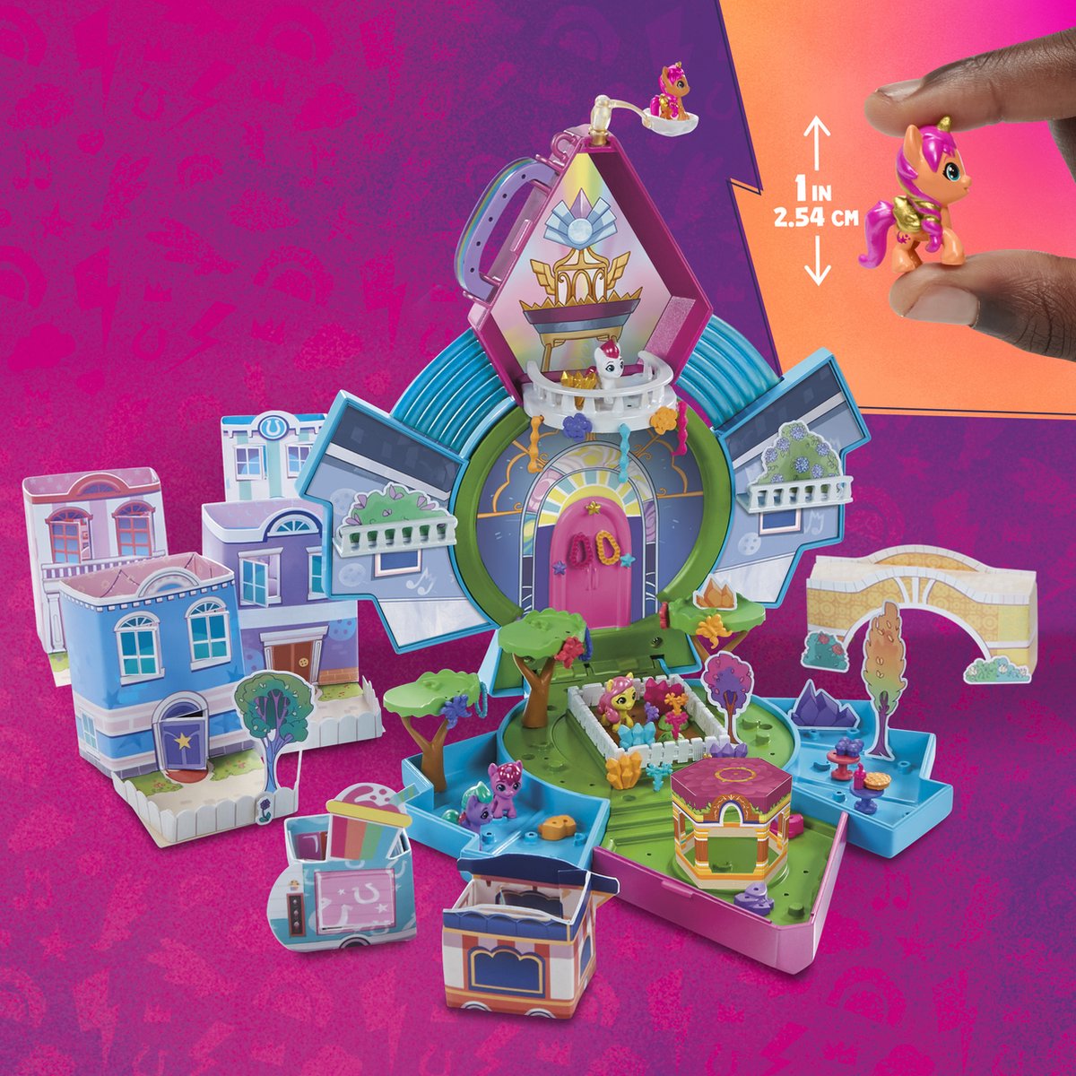 My Little Pony Mini World Magic Epic Mini Crystal Brighthouse, Gebouw, 5 jaar, Meerkleurig