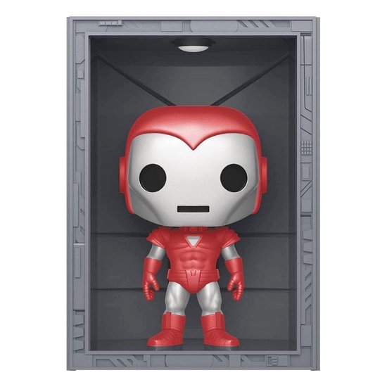 Funko Iron Man Verzamelfiguur Marvel POP! Deluxe Hall Of Armor Iron Man Model 8 Silver Centurion PX Exclusive