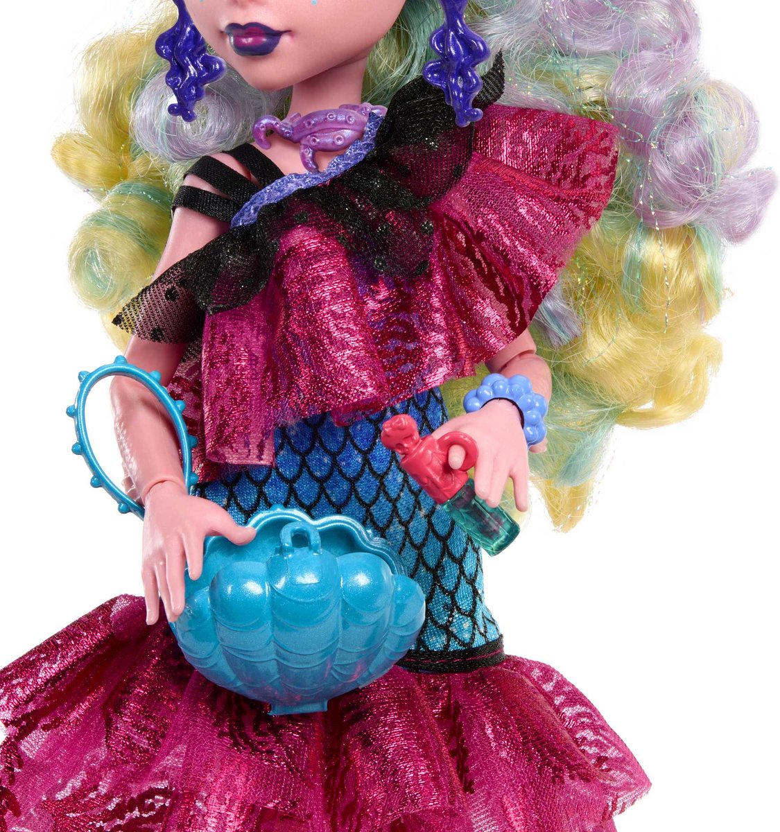 Mattel Monster High Lagoona Blue Monster Ball Feestjurk Pop Roze