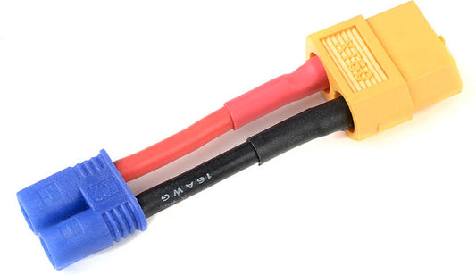 Revtec - Power adapterkabel - EC-2 connector man. <=> XT-60 connector vrouw. - 14AWG Siliconen-kabel - 1 st