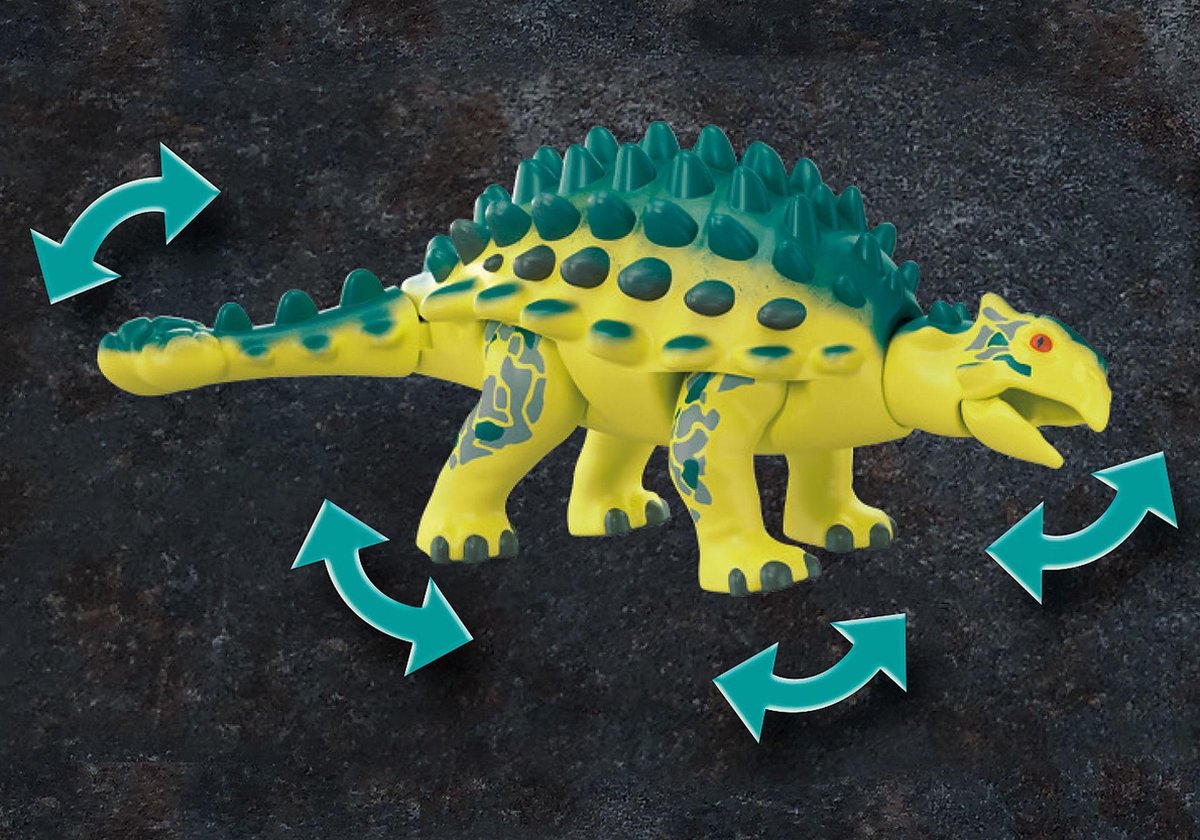 PLAYMOBIL Dino Rise Saichania: verdediging van de vechtersbazen - 70626