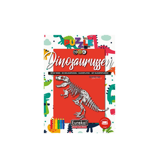 Eureka 3D Puzzle Books Kleur- en Puzzelboek - Dinosaurussen