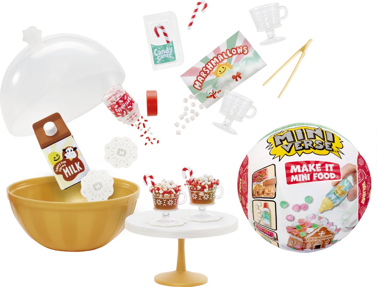 Miniverse Make It Mini Food Feestdagen Thema - Knutselen – DIY – Hobbypakket – Knutselpakket