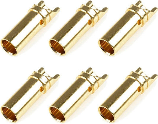 Team Corally - Bullit stekker 3.5mm - Vrouwelijk - Goud contacten - Ultra lage interne weerstand - 6 st