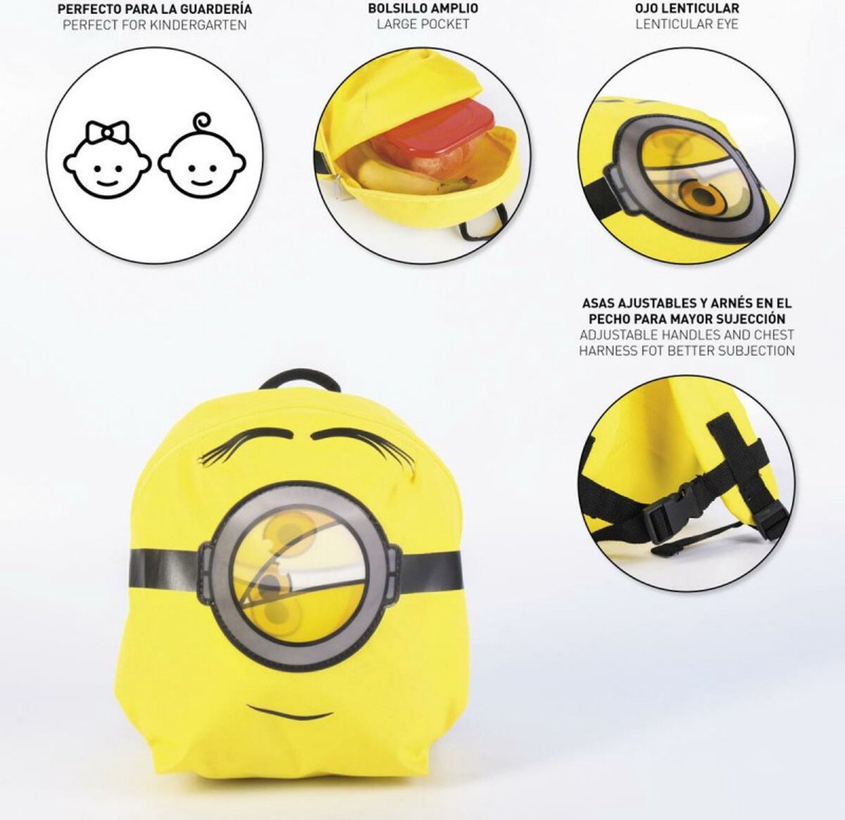 Kinderrugzak Minions Geel (9 x 20 x 27 cm)