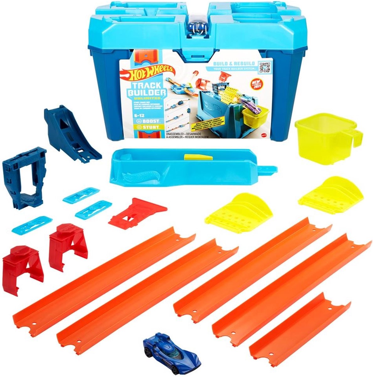 Hot Wheels Track Builder Crash stunt box Speelset