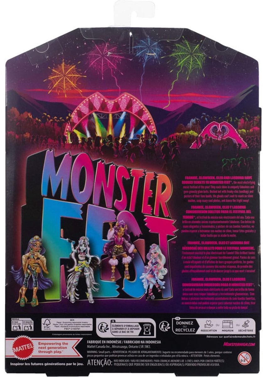 Monster High Fest Cleo-pop Veelkleurig