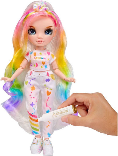 Rainbow High Color & Create - Blauwe ogen - 27 cm - Modepop