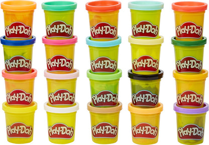 Play-Doh Bucket of Fun - Boetseerklei - 14 gereedschappen - 20 potjes klei